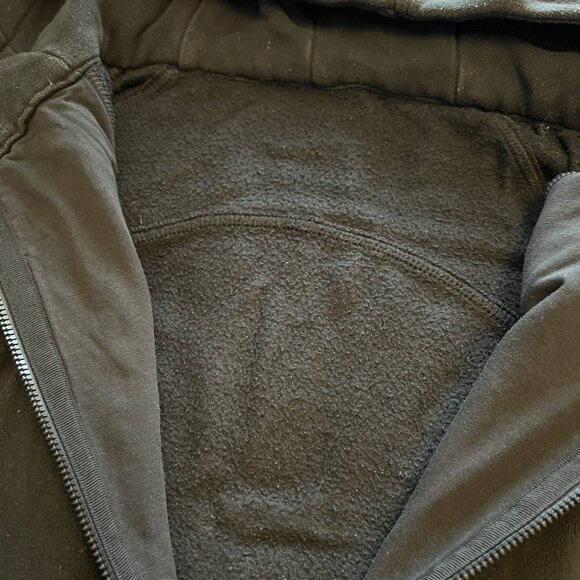 Lululemon Scuba Hoodie Full Zip Sweater Light Cotton Fleece in Black - Picture 5 of 5